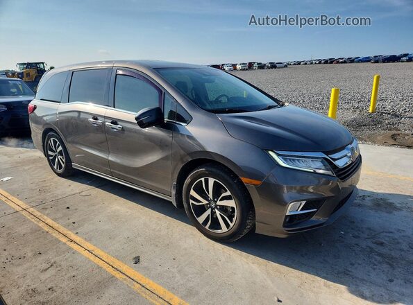 5FNRL6H90JB054504 2018 HONDA ODYSSEY Серый Передняя правая четверть