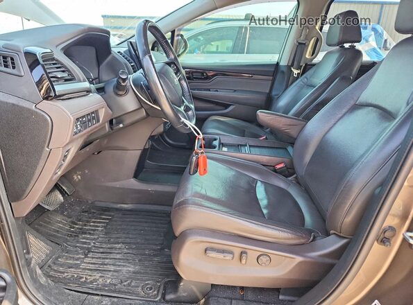 5FNRL6H90JB054504 2018 HONDA ODYSSEY Серый Вид салона спереди