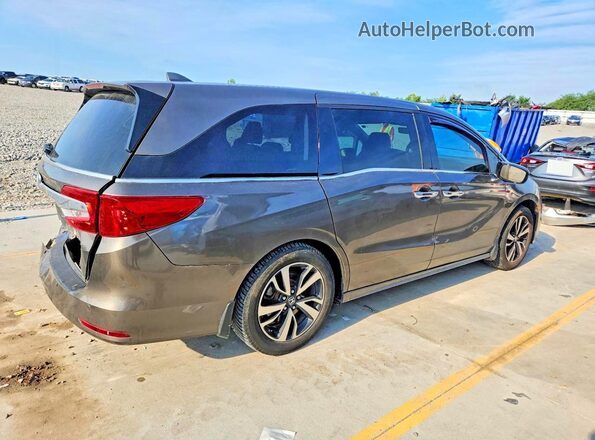 5FNRL6H90JB054504 2018 HONDA ODYSSEY Серый Задняя правая четверть