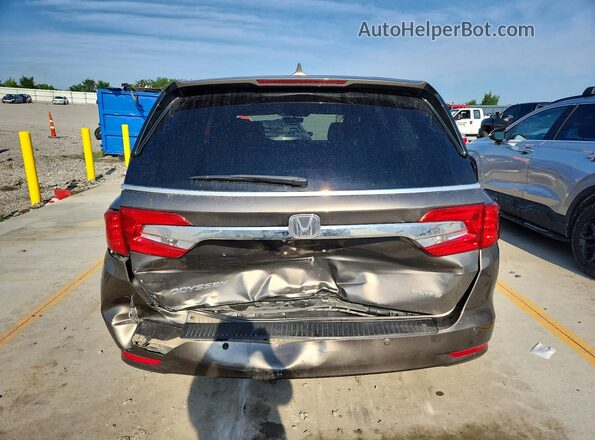 5FNRL6H90JB054504 2018 HONDA ODYSSEY Серый Вид сзади