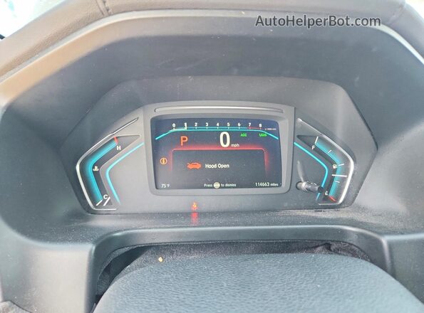 5FNRL6H90JB054504 2018 HONDA ODYSSEY Серый Вид щитка приборов