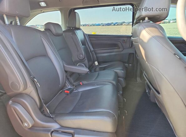 5FNRL6H90JB054504 2018 HONDA ODYSSEY Серый Вид задней части салона