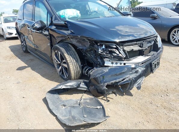 5FNRL6H90JB063946 2018 HONDA ODYSSEY Black Դիմացի տեսք