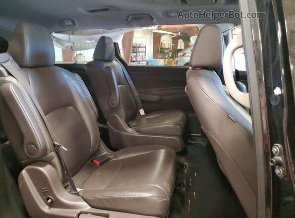 5FNRL6H90JB105449 2018 HONDA ODYSSEY Black Widok wnętrza z tyłu