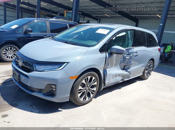 5FNRL6H90SB041706 2025 HONDA ODYSSEY Light Blue წინა მარცხენა ხედი სამი მეოთხედიდან
