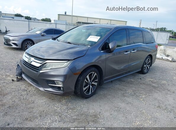 5FNRL6H91KB037826 2019 HONDA ODYSSEY Gray წინა მარცხენა ხედი სამი მეოთხედიდან