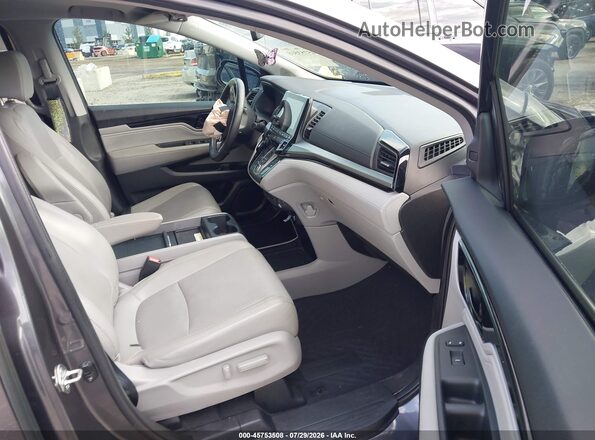 5FNRL6H91KB037826 2019 HONDA ODYSSEY Gray წინა სალონის ხედი