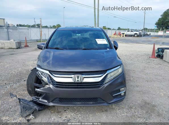 5FNRL6H91KB037826 2019 HONDA ODYSSEY Gray წინა პანელის ხედი