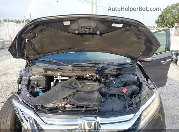 5FNRL6H91KB037826 2019 HONDA ODYSSEY Gray უკანა ხედი