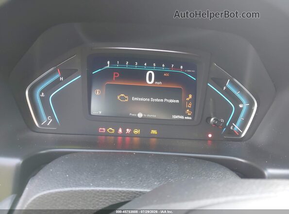 5FNRL6H91KB037826 2019 HONDA ODYSSEY Gray უკანა სავარძლების ხედი