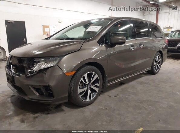 5FNRL6H91KB067926 2019 HONDA ODYSSEY Gray წინა მარცხენა ხედი სამი მეოთხედიდან