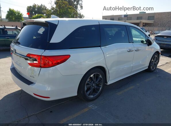 5FNRL6H91NB025986 2022 HONDA ODYSSEY White Trasero derecho