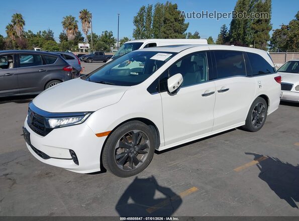 5FNRL6H91NB025986 2022 HONDA ODYSSEY White Vista tres cuartos delantera izquierda