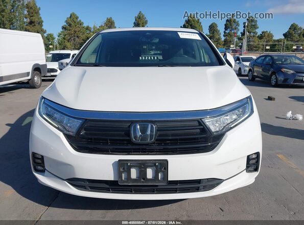 5FNRL6H91NB025986 2022 HONDA ODYSSEY White Vista del cuadro de instrumentos