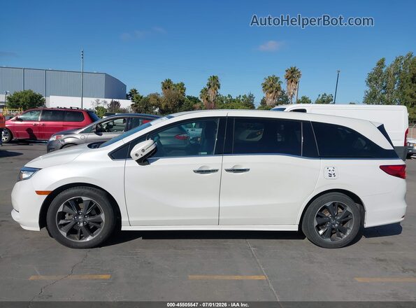 5FNRL6H91NB025986 2022 HONDA ODYSSEY White Vista interior de 360 grados