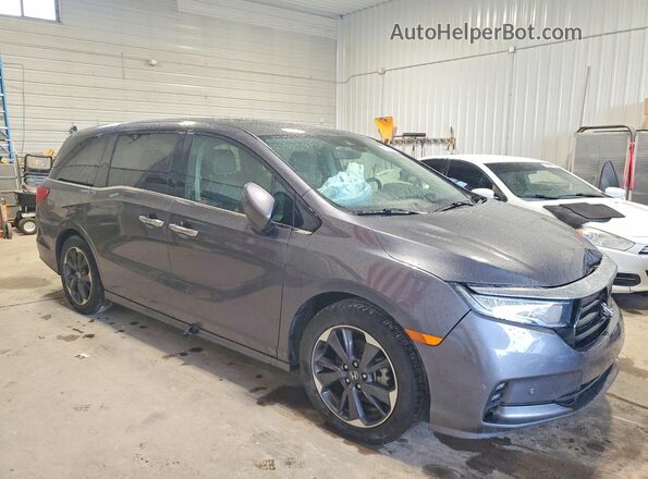 5FNRL6H91NB066358 2022 HONDA ODYSSEY Gray Առջևի աջ