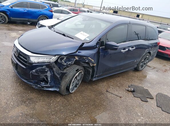 5FNRL6H91PB030155 2023 HONDA ODYSSEY Blue Առջևի ձախ երեք քառորդ տեսարան