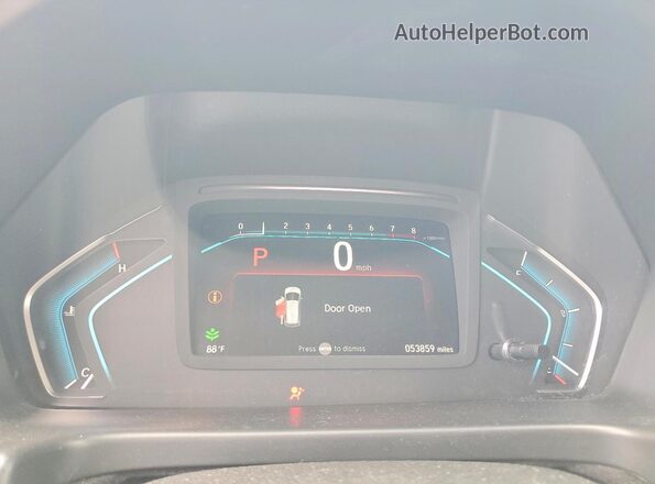5FNRL6H92LB026612 2020 HONDA ODYSSEY Black Vista del cuadro de instrumentos