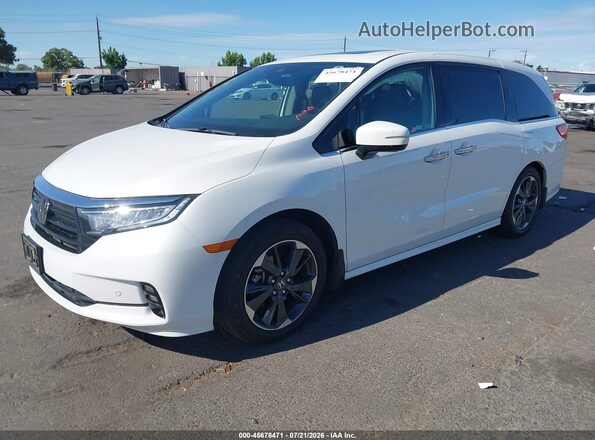 5FNRL6H92NB009554 2022 HONDA ODYSSEY White Vista tres cuartos delantera izquierda