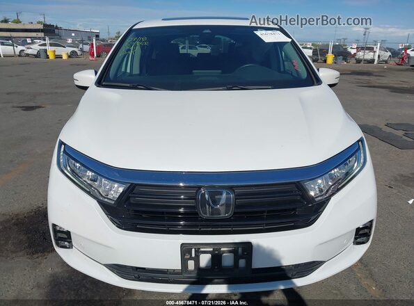 5FNRL6H92NB009554 2022 HONDA ODYSSEY White Vista del cuadro de instrumentos