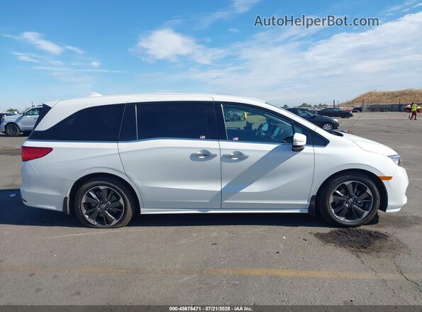 5FNRL6H92NB009554 2022 HONDA ODYSSEY White Vista interior trasera