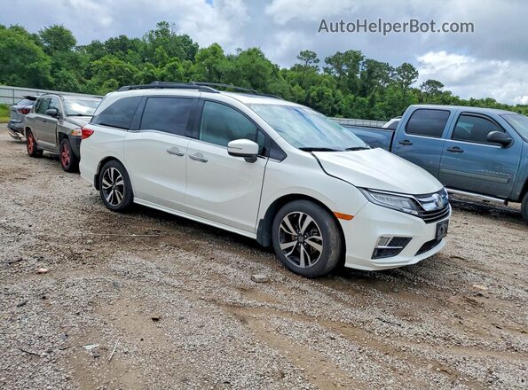 5FNRL6H93JB055582 2018 HONDA ODYSSEY Белый Передняя правая четверть