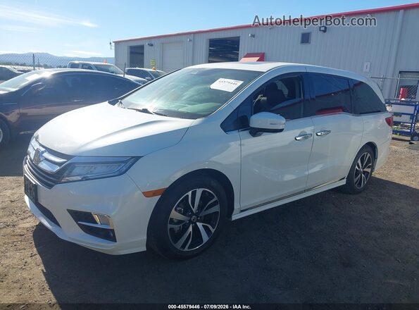 5FNRL6H93KB020770 2019 HONDA ODYSSEY White Առջևի ձախ երեք քառորդ տեսարան