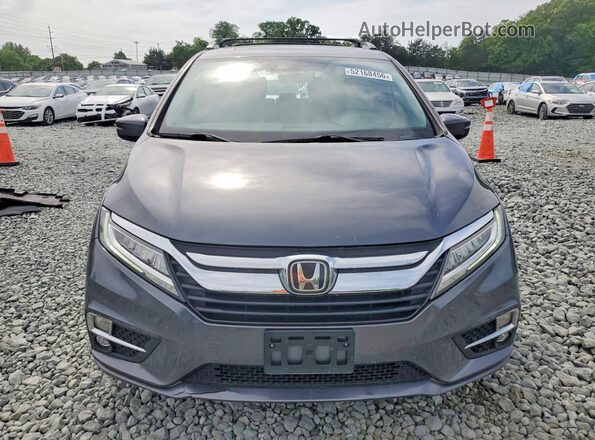 5FNRL6H94JB000252 2018 HONDA ODYSSEY Gray წინა ხედი