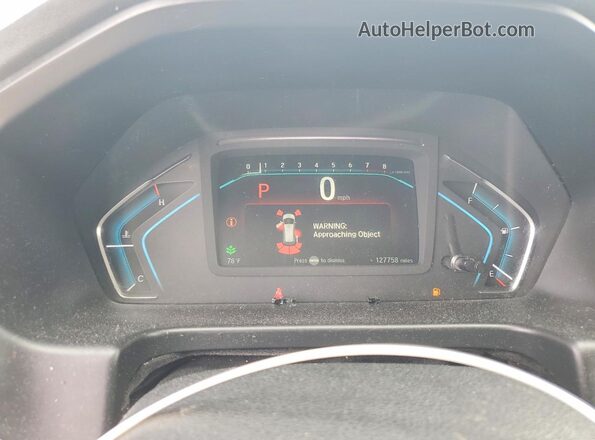 5FNRL6H94JB000252 2018 HONDA ODYSSEY Gray ხელსაწყოთა პანელის ხედი