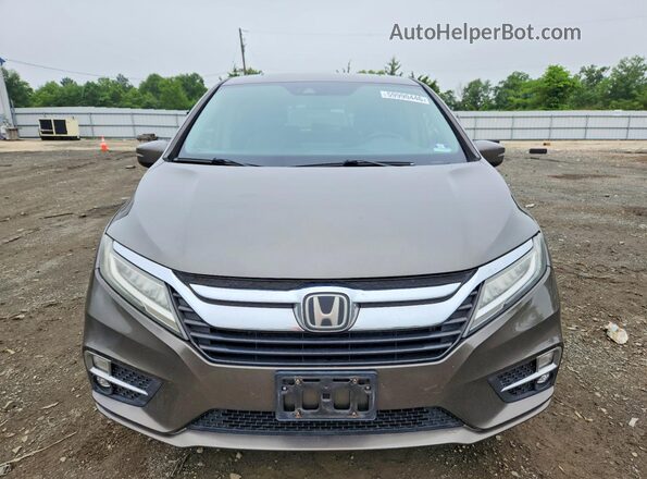 5FNRL6H94JB001398 2018 HONDA ODYSSEY Gray Widok z przodu