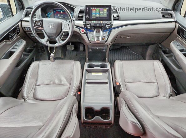 5FNRL6H94JB001398 2018 HONDA ODYSSEY Gray Widok deski rozdzielczej