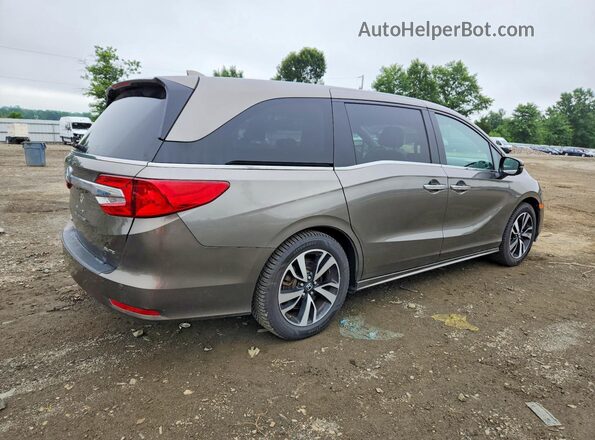 5FNRL6H94JB001398 2018 HONDA ODYSSEY Gray Tył prawy