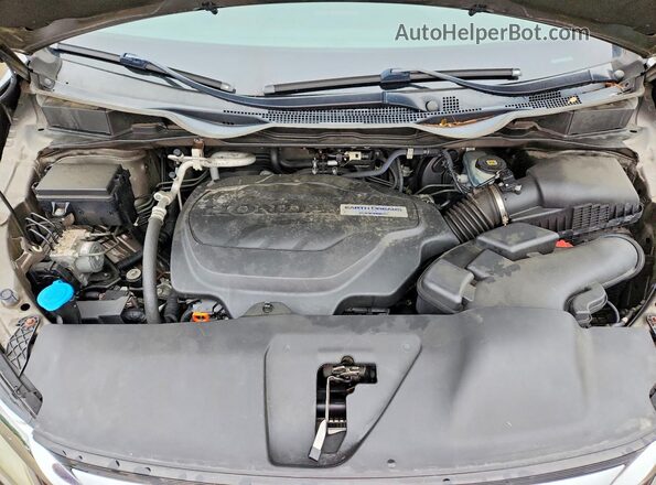 5FNRL6H94JB001398 2018 HONDA ODYSSEY Gray Widok komory silnika