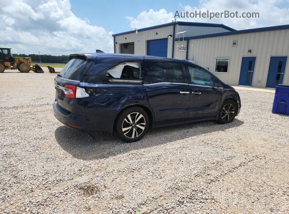 5FNRL6H94JB078353 2018 HONDA ODYSSEY Blue Задня права чверть