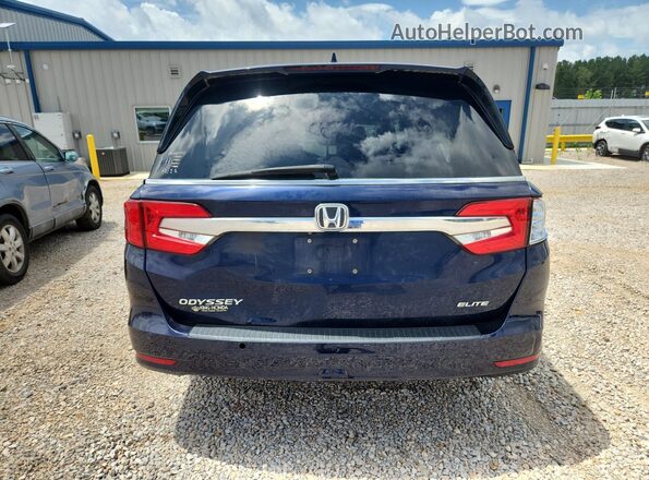 5FNRL6H94JB078353 2018 HONDA ODYSSEY Blue Вид ззаду