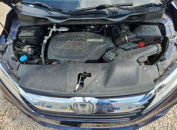 5FNRL6H94JB078353 2018 HONDA ODYSSEY Blue Вид підкапотного простору