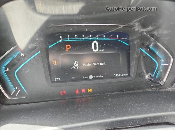 5FNRL6H94JB078353 2018 HONDA ODYSSEY Blue Вид щитка приладів