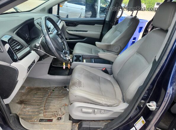 5FNRL6H94JB078353 2018 HONDA ODYSSEY Blue Вид салону спереду