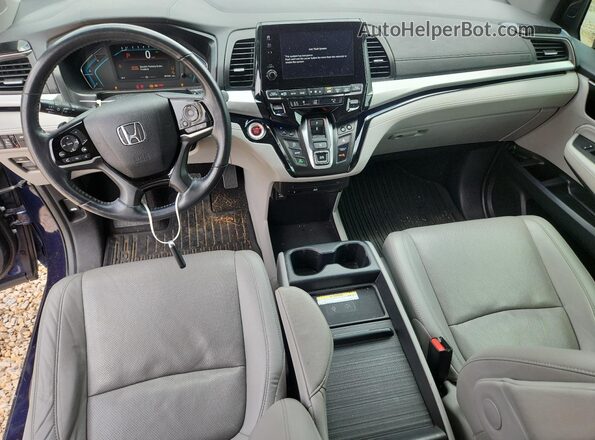 5FNRL6H94LB000559 2020 HONDA ODYSSEY Синий Вид панели приборов