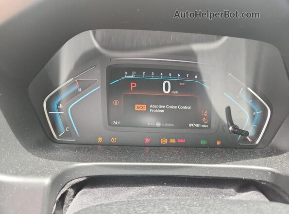 5FNRL6H94LB000559 2020 HONDA ODYSSEY Синий Вид щитка приборов