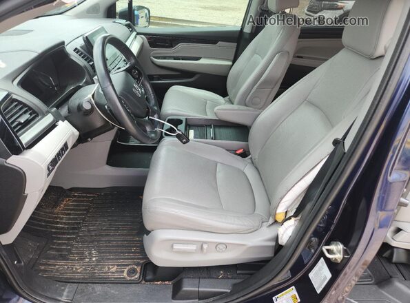 5FNRL6H94LB000559 2020 HONDA ODYSSEY Синий Вид салона спереди