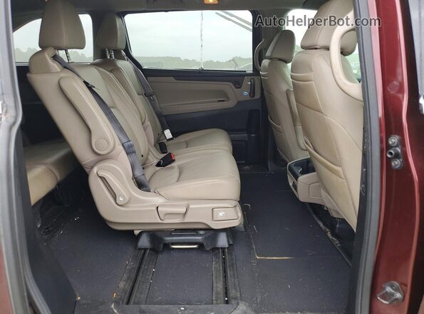 5FNRL6H95KB085801 2019 HONDA ODYSSEY Burgundy Սալոնի հետևի տեսք