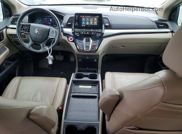 5FNRL6H95KB085801 2019 HONDA ODYSSEY Burgundy Առջևի վահանակի տեսք