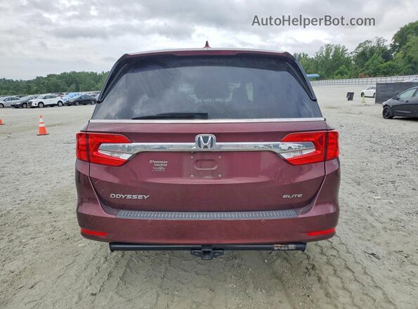 5FNRL6H95KB085801 2019 HONDA ODYSSEY Burgundy Հետևի տեսք