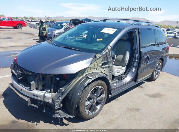 5FNRL6H95NB054553 2022 HONDA ODYSSEY Gray Вид спереду