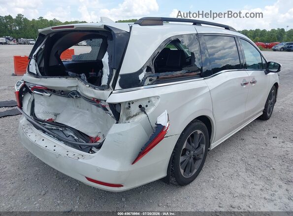 5FNRL6H95NB067318 2022 HONDA ODYSSEY White Trasero derecho