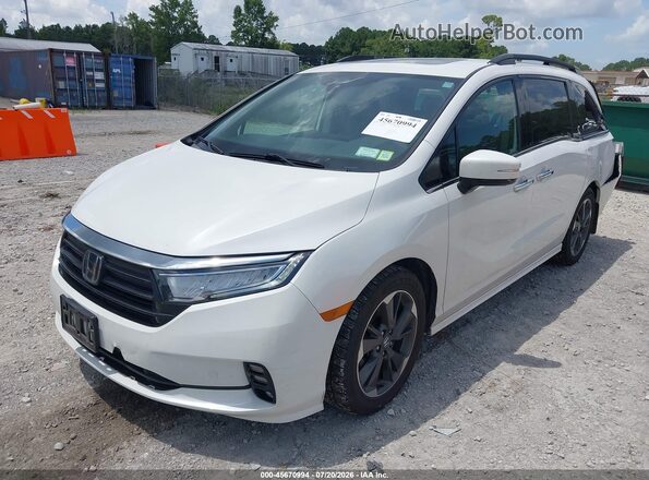 5FNRL6H95NB067318 2022 HONDA ODYSSEY White Vista tres cuartos delantera izquierda