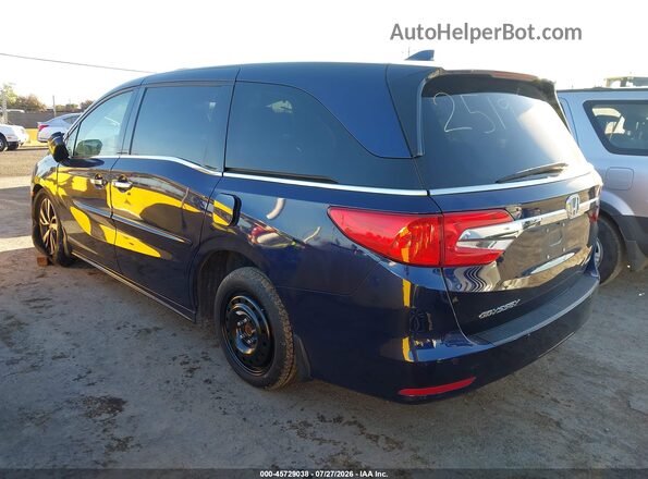 5FNRL6H96JB002519 2018 HONDA ODYSSEY Dark Blue Rear left
