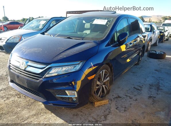 5FNRL6H96JB002519 2018 HONDA ODYSSEY Dark Blue Front left
