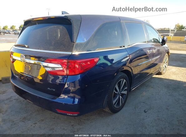 5FNRL6H96JB002519 2018 HONDA ODYSSEY Dark Blue Rear right